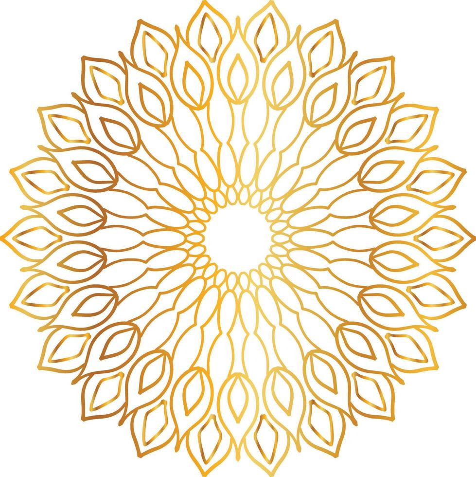 golden mandala design, royal, designing, background, circle, flower vector