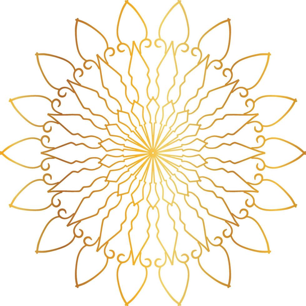 golden mandala design, royal, designing, background, circle, flower vector