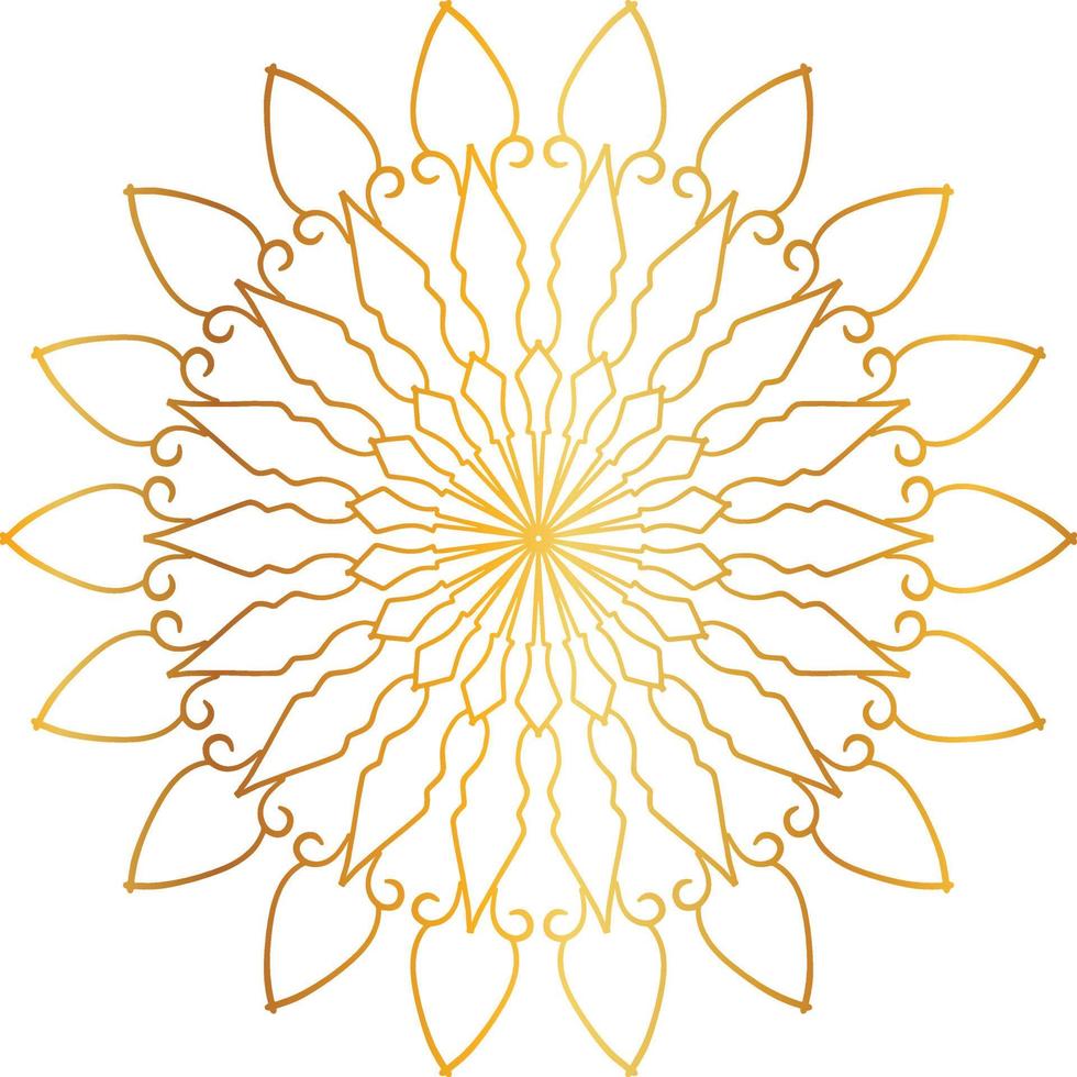 golden mandala design, royal, designing, background, circle, flower vector