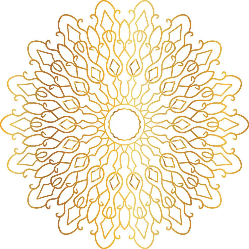 golden mandala design, royal, designing, background, circle, flower vector