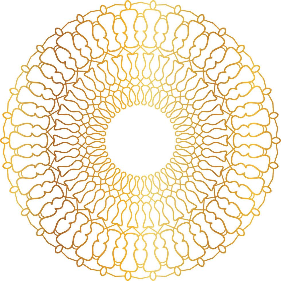 golden mandala design, royal, designing, background, circle, flower vector