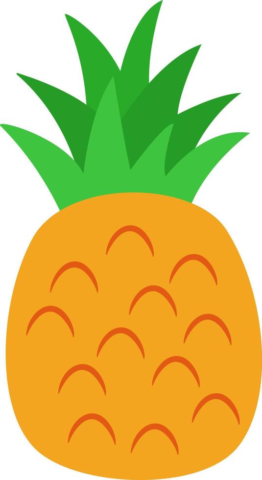 Cute Pineapple Drawing vector