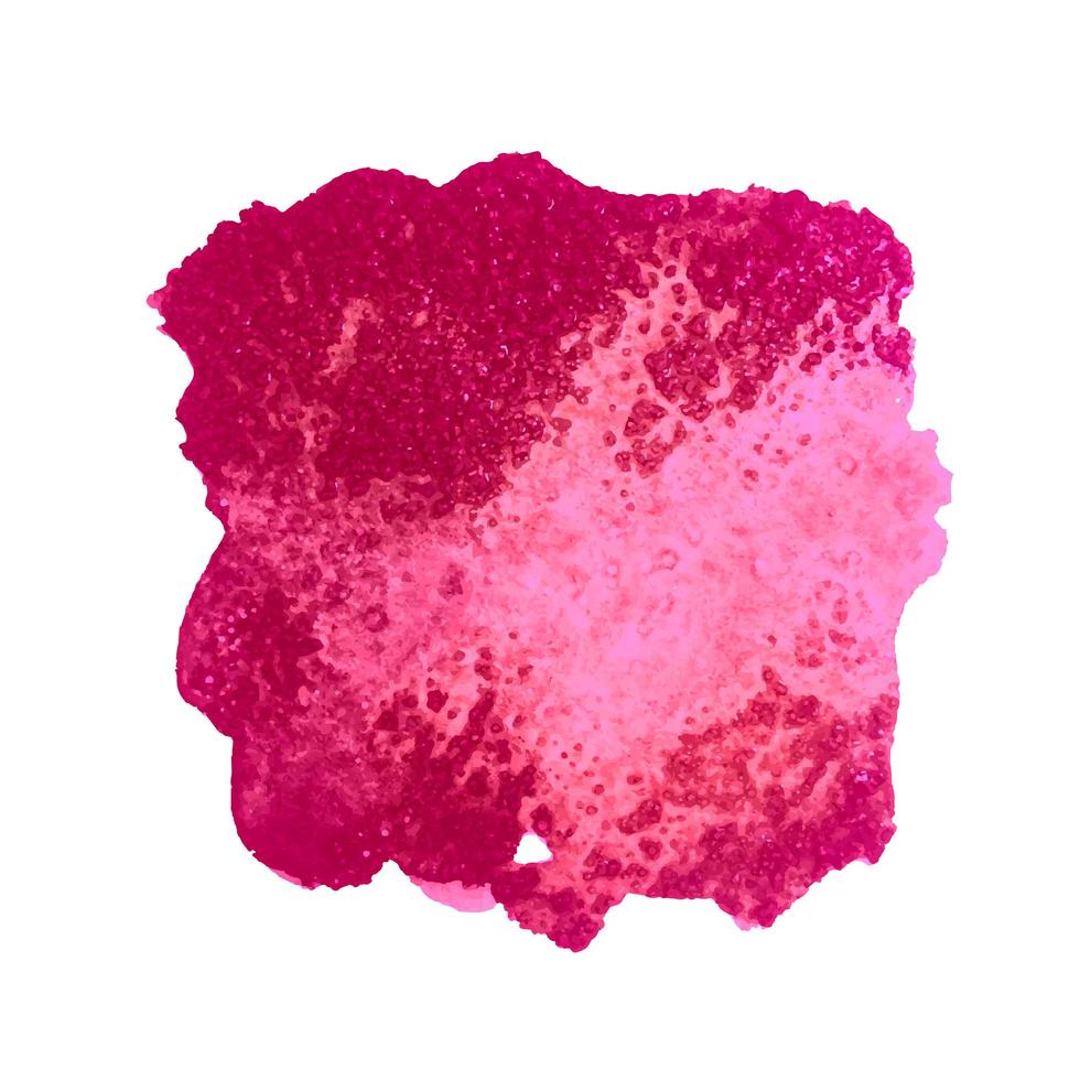 Pink watercolor stain vector