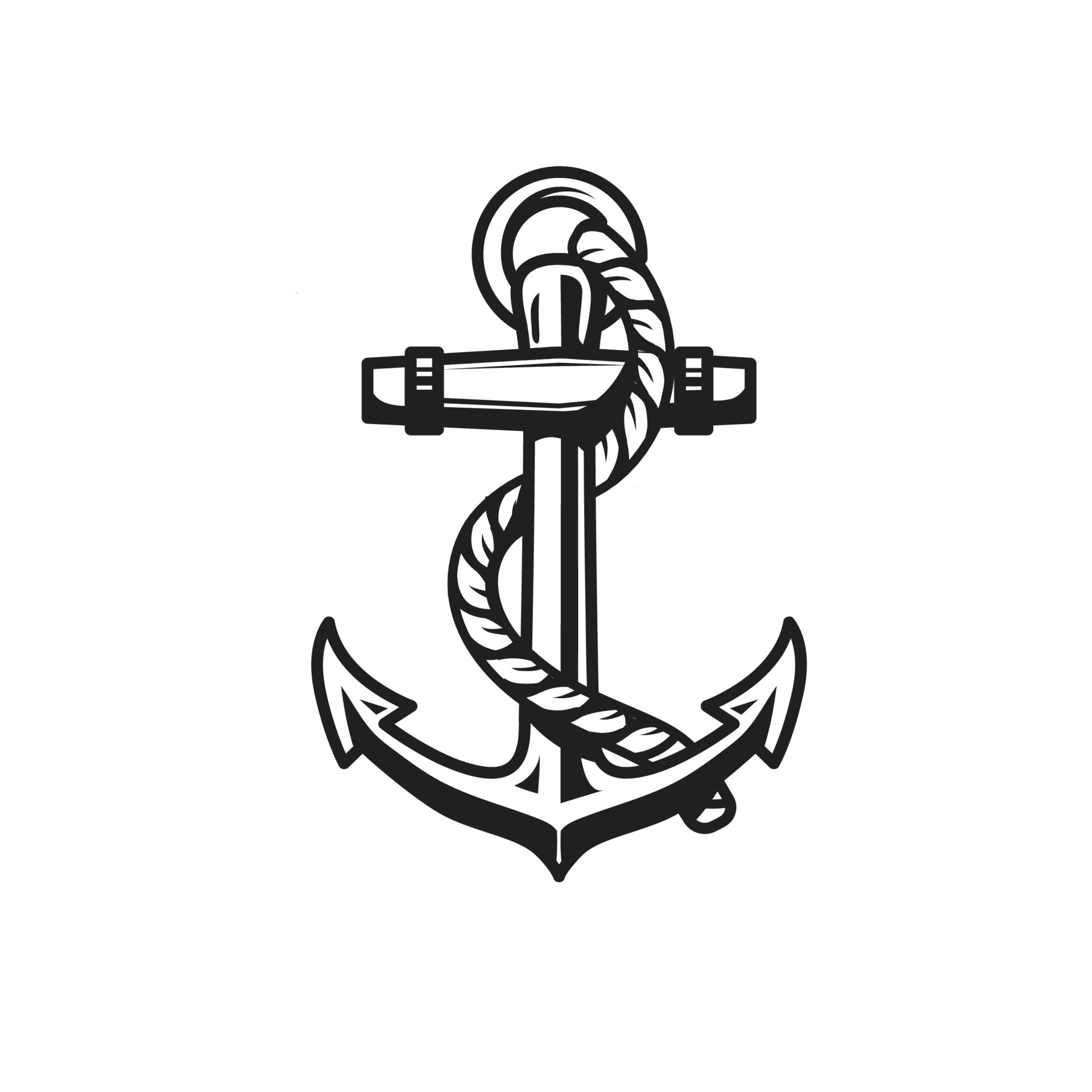 Vintage monochrome ship anchor Vector 5311203 Vector Art at Vecteezy