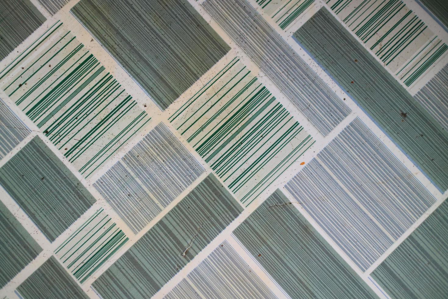 the barcode texture in green color photo
