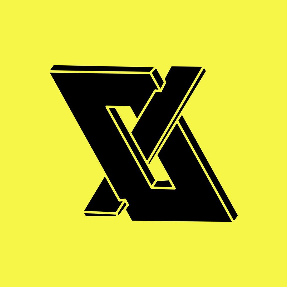 Optical illusion. Geometric figure. Impossible shapes vector. Optical art object. vector