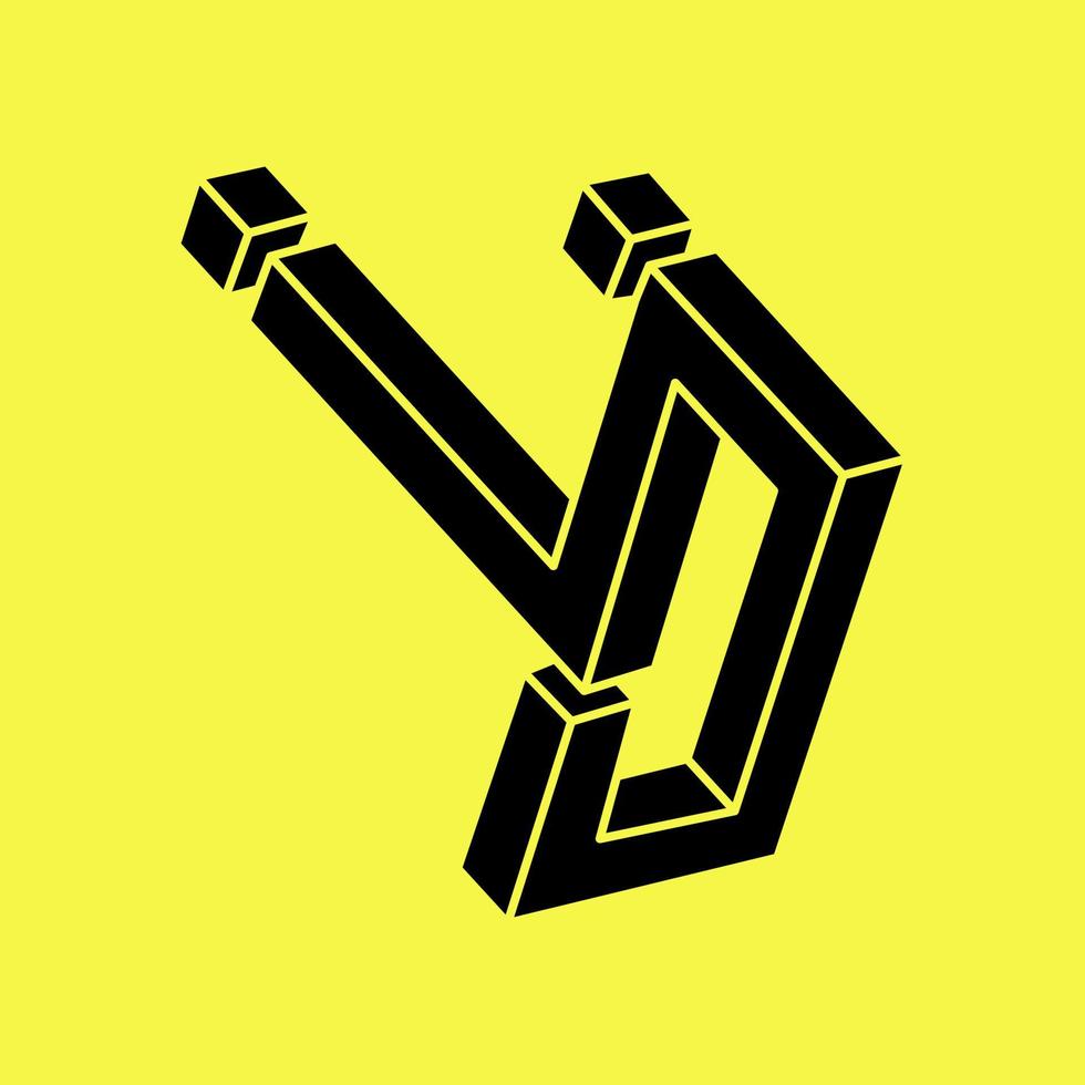 Geometry. Impossible optical illusion shapes. Optical art object. Impossible figures. vector