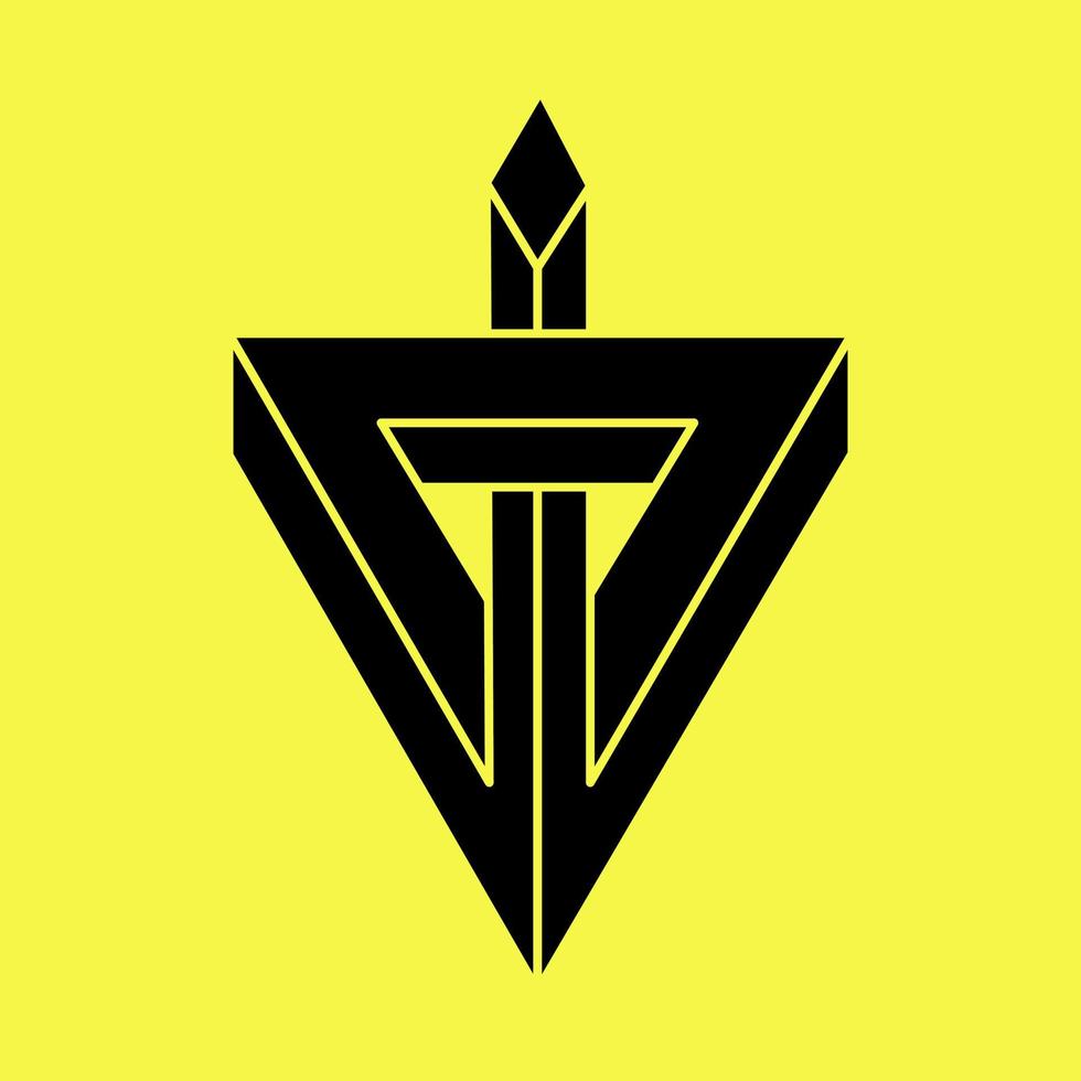 Optical illusion shapes. Geometry.Optical art object. Impossible figure. vector