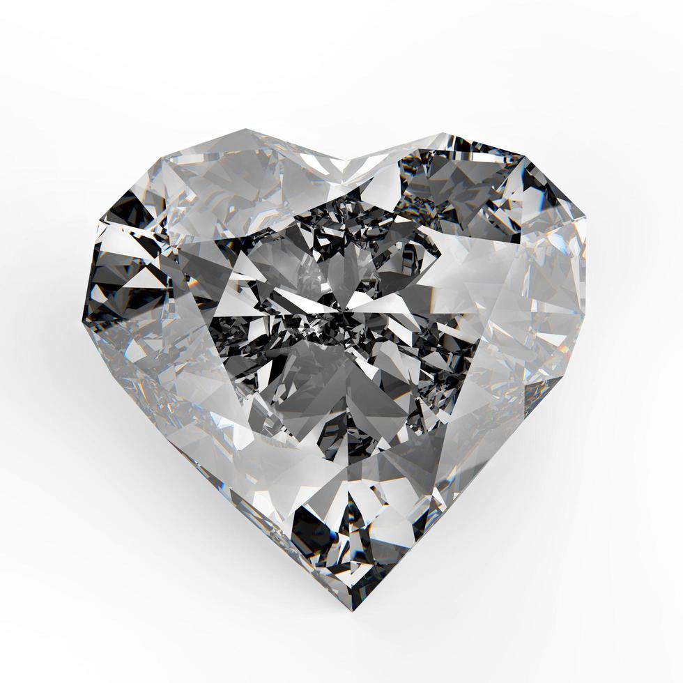 diamond heart shape photo
