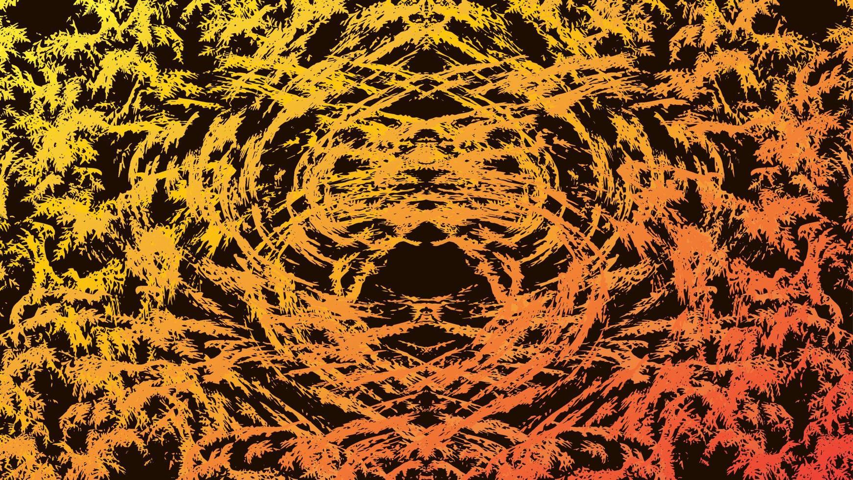 fondo abstracto naranja como estilo psicodélico vector