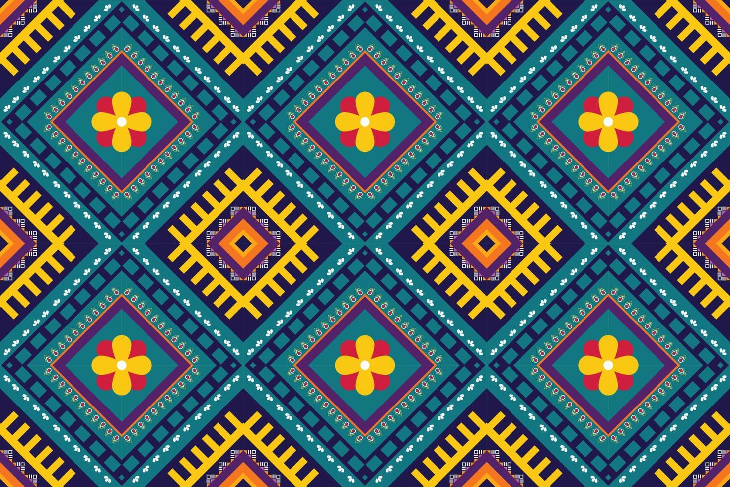 Seamless oriental geometric ethnic pattern for background or wallpaper. Carpet floor curtain design vector