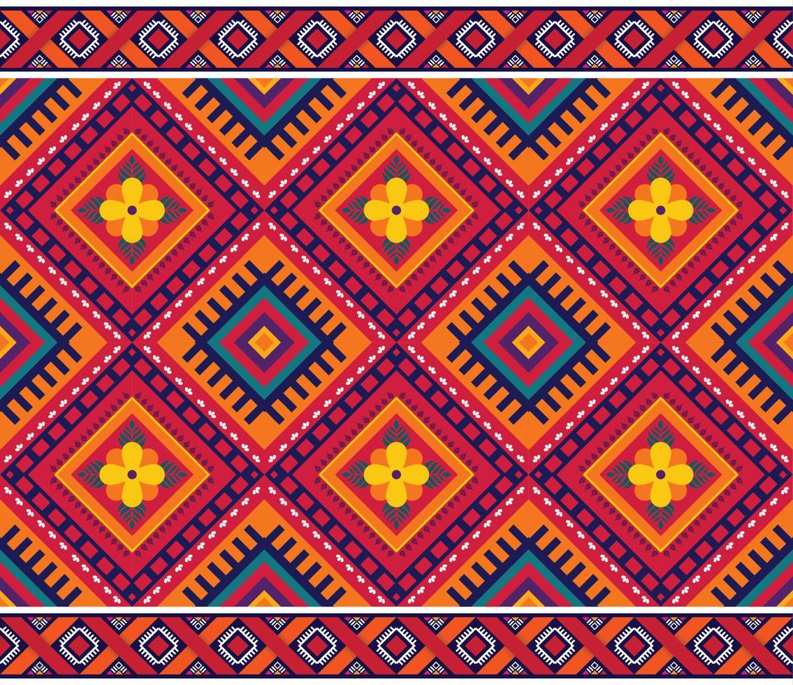 patrón étnico geométrico oriental transparente para fondo o papel tapiz. diseño de cortina de piso de alfombra vector