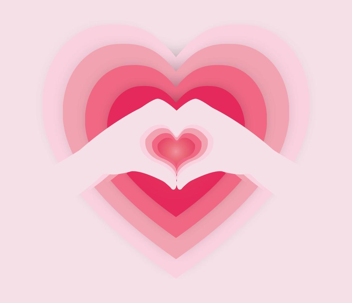 Valentine's day concept background.Valentines day background with heart pattern. vector