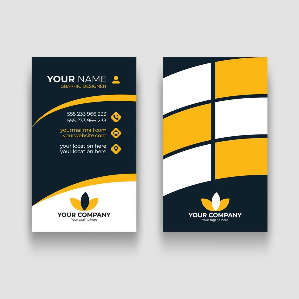 Creative Business Card Design Template vector