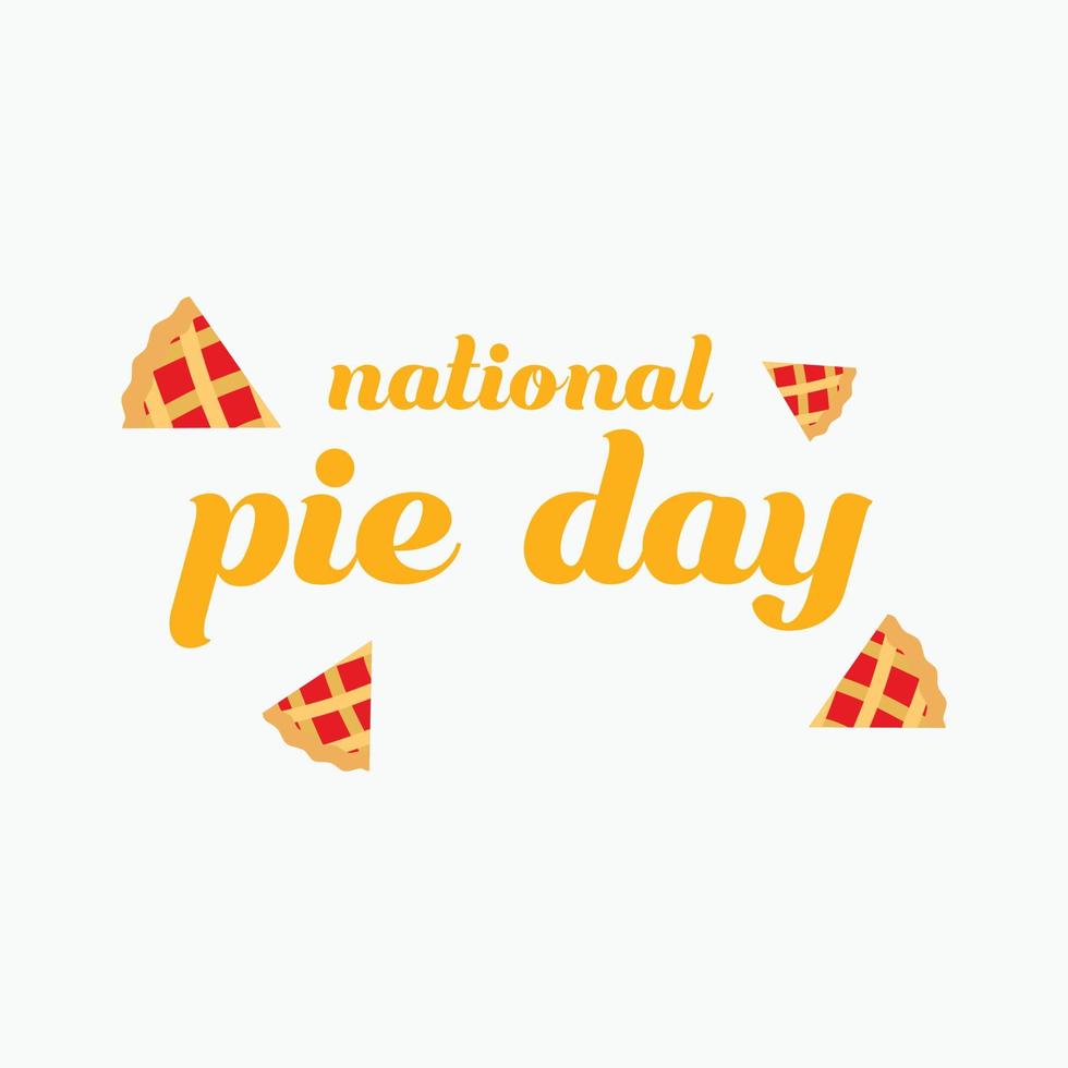 Vector background of pie day