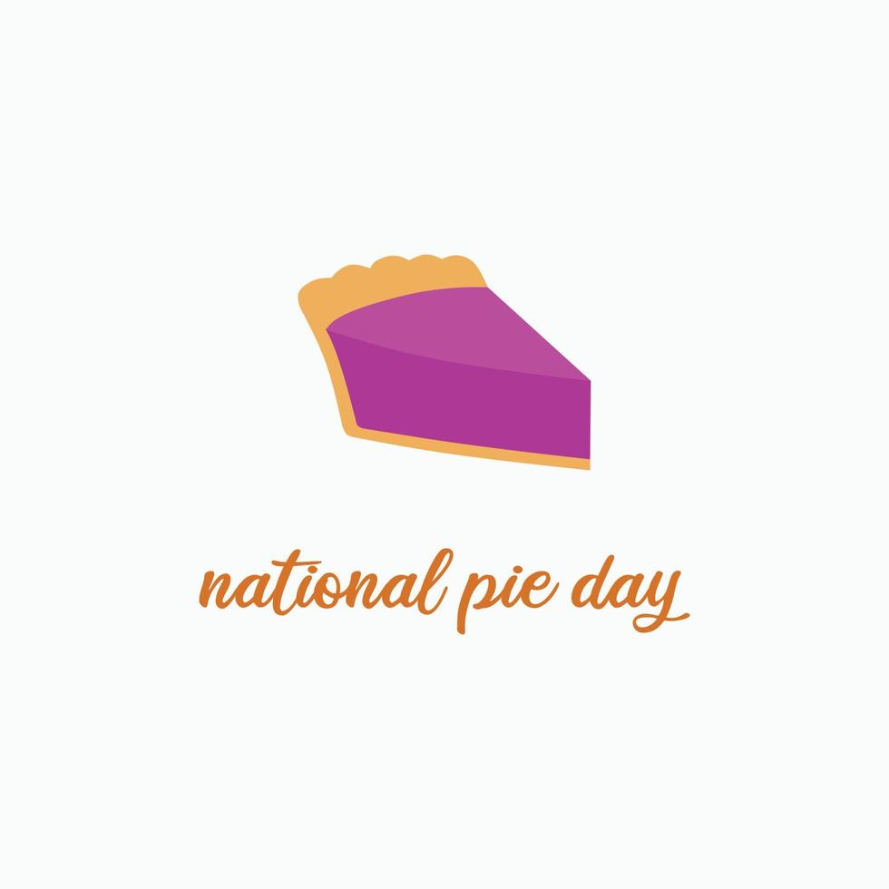 National pie day background vector