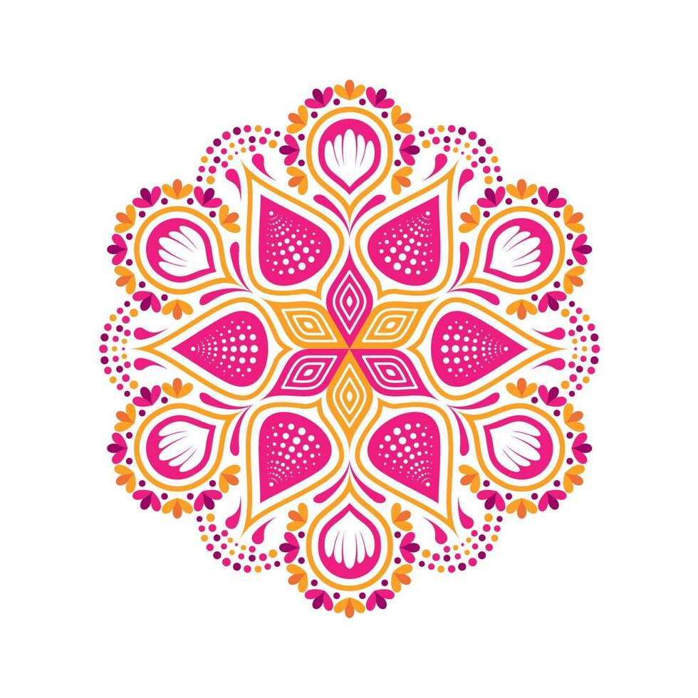 decoración de arte de mandalas vector