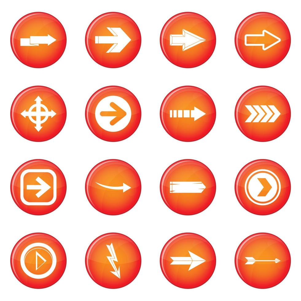 Arrow icons vector set