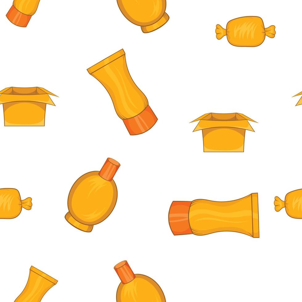Package pattern, cartoon style vector
