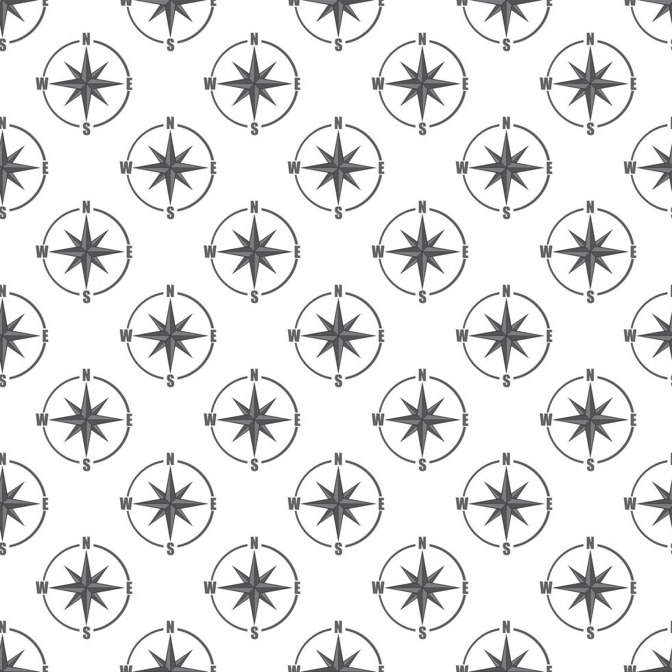 Sign of compass seamless pattern vector