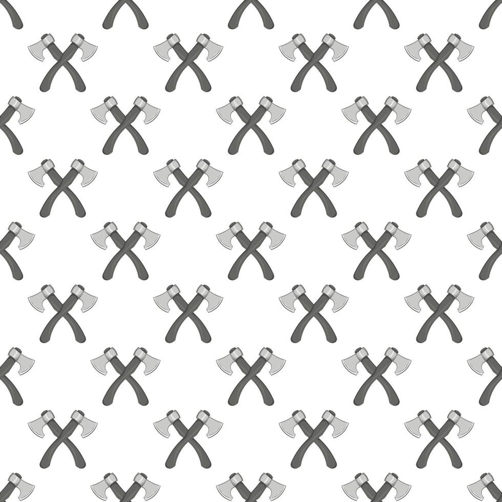 Crossed axes seamless pattern vector