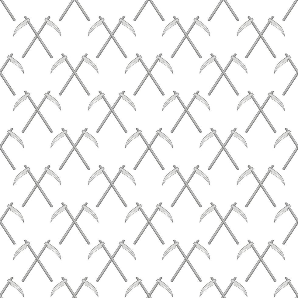 Scythe seamless pattern vector