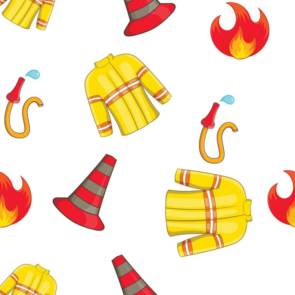 Burning pattern, cartoon style vector