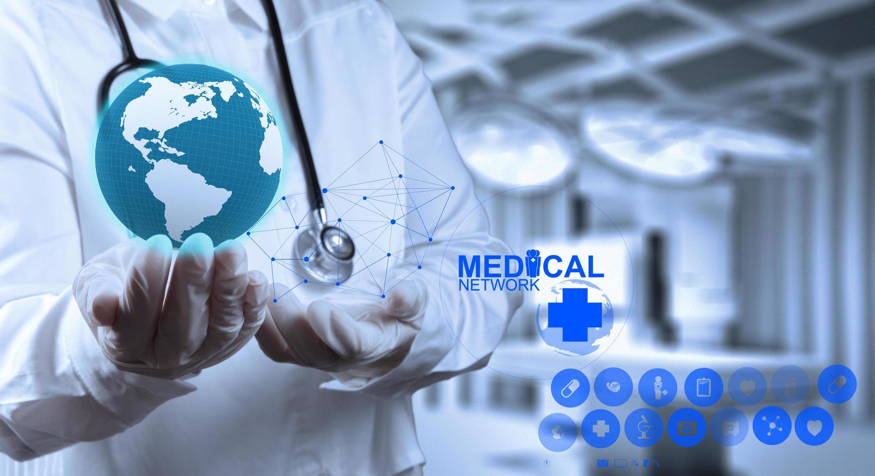 medical network graphic sign photo