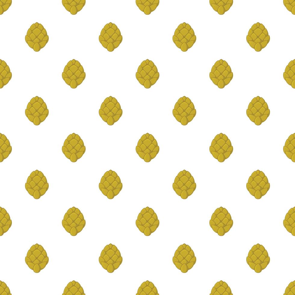 Hops pattern, cartoon style vector