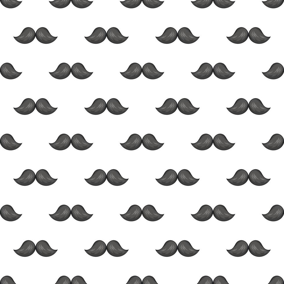 Mustache seamless pattern vector