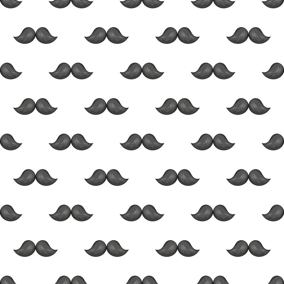 Mustache seamless pattern vector