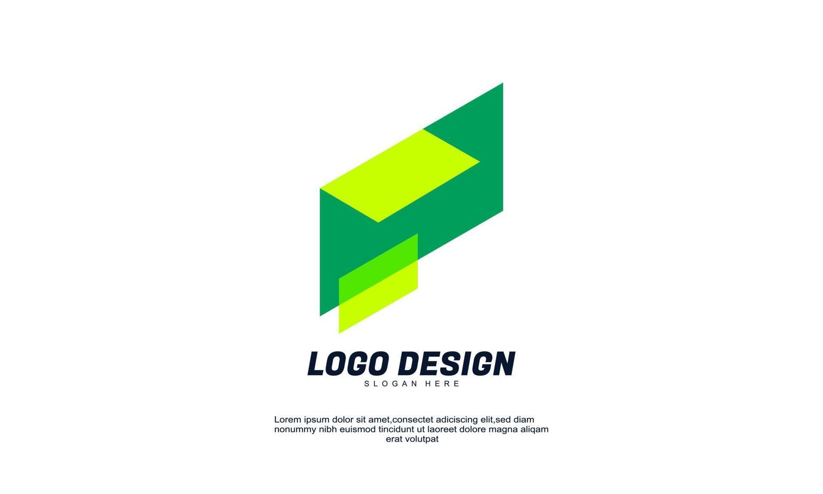 creative modern icon design logo element with company business template best for identity and logo vector