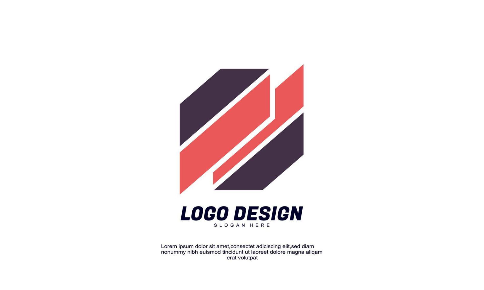 stock resumen idea creativa logotipo marca para economía finanzas productividad empresarial logotipo diseño plantilla colorido vector