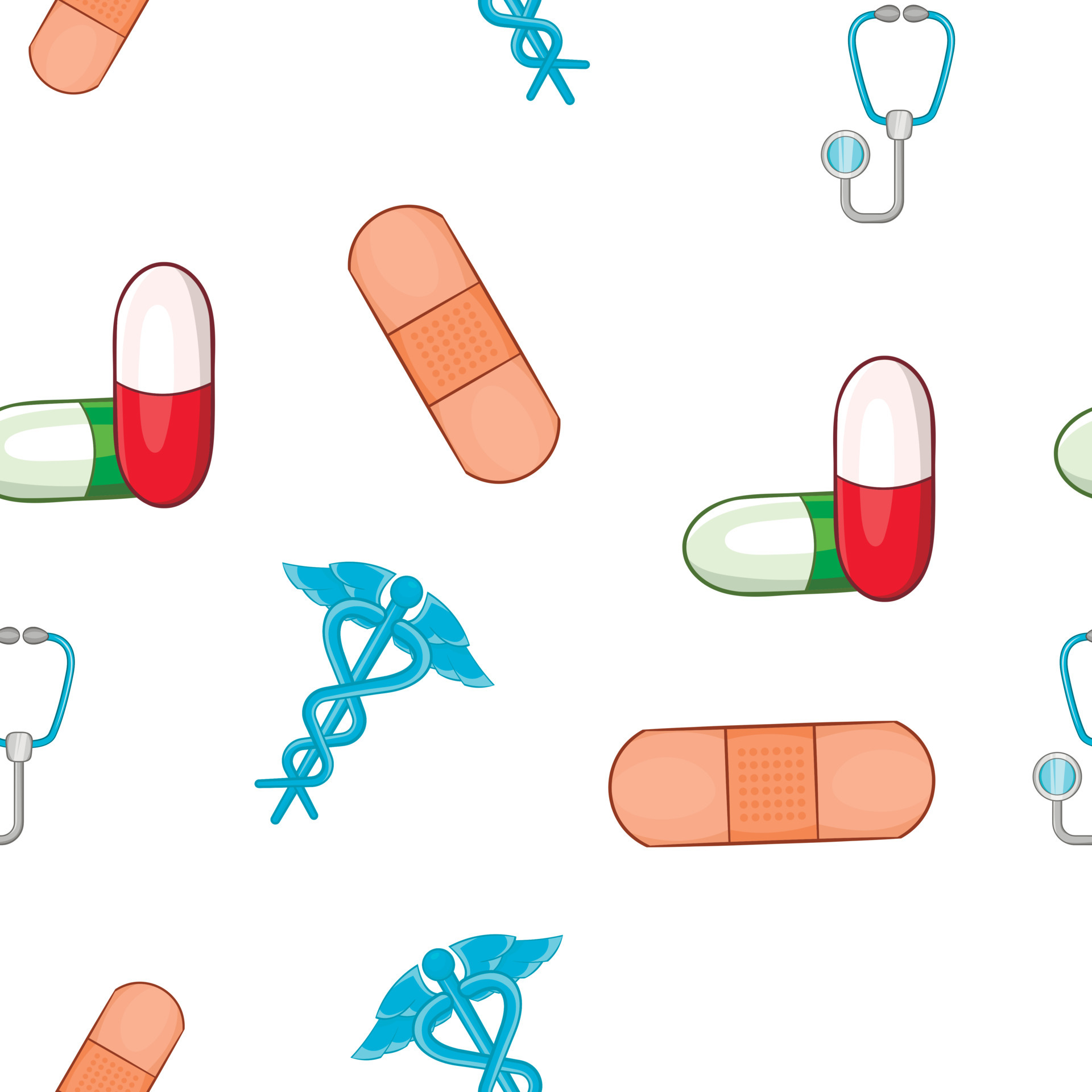 Diagnosis pattern, cartoon style 5316176 Vector Art at Vecteezy