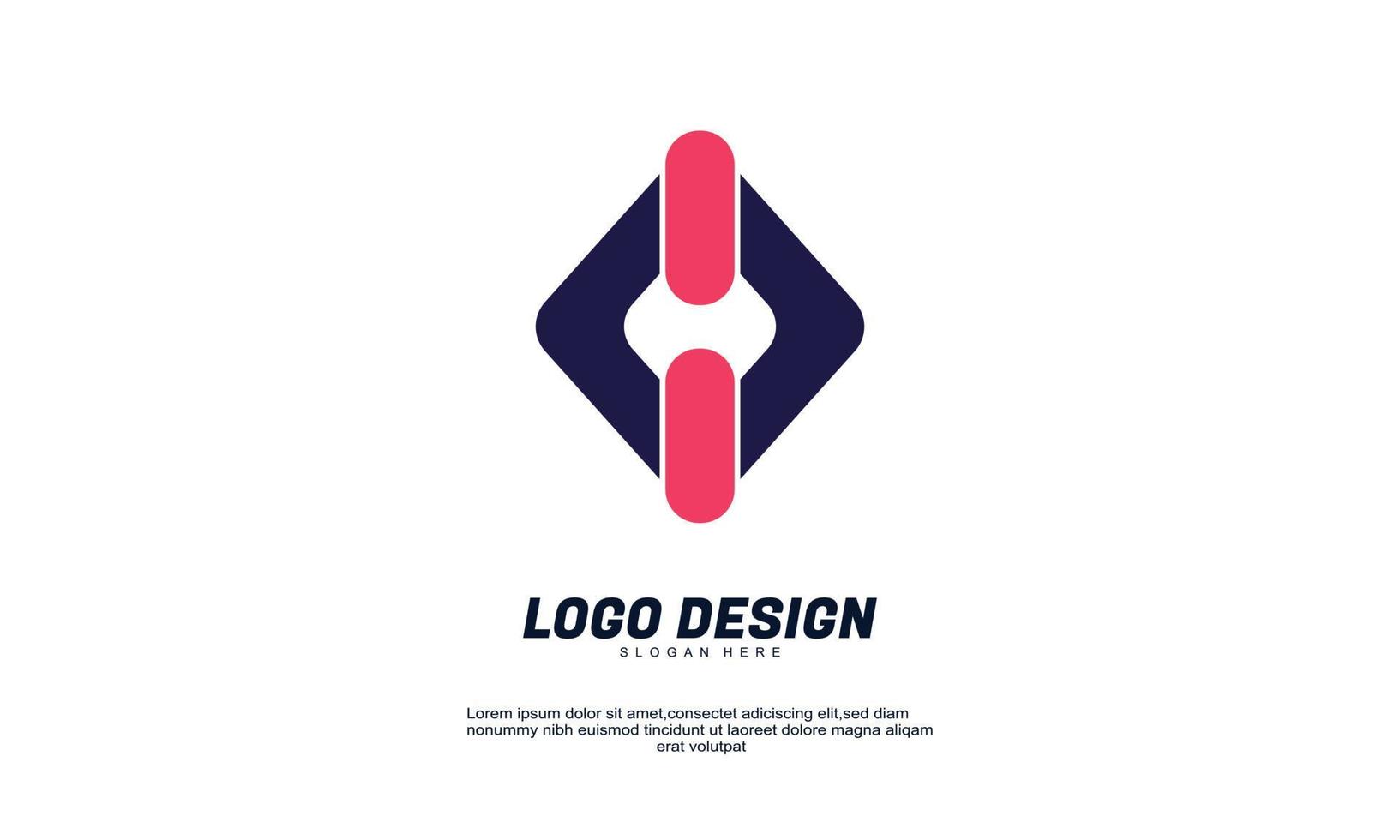 awesome stock vector modern rectangle company design logo element with template best for identity and logotypes