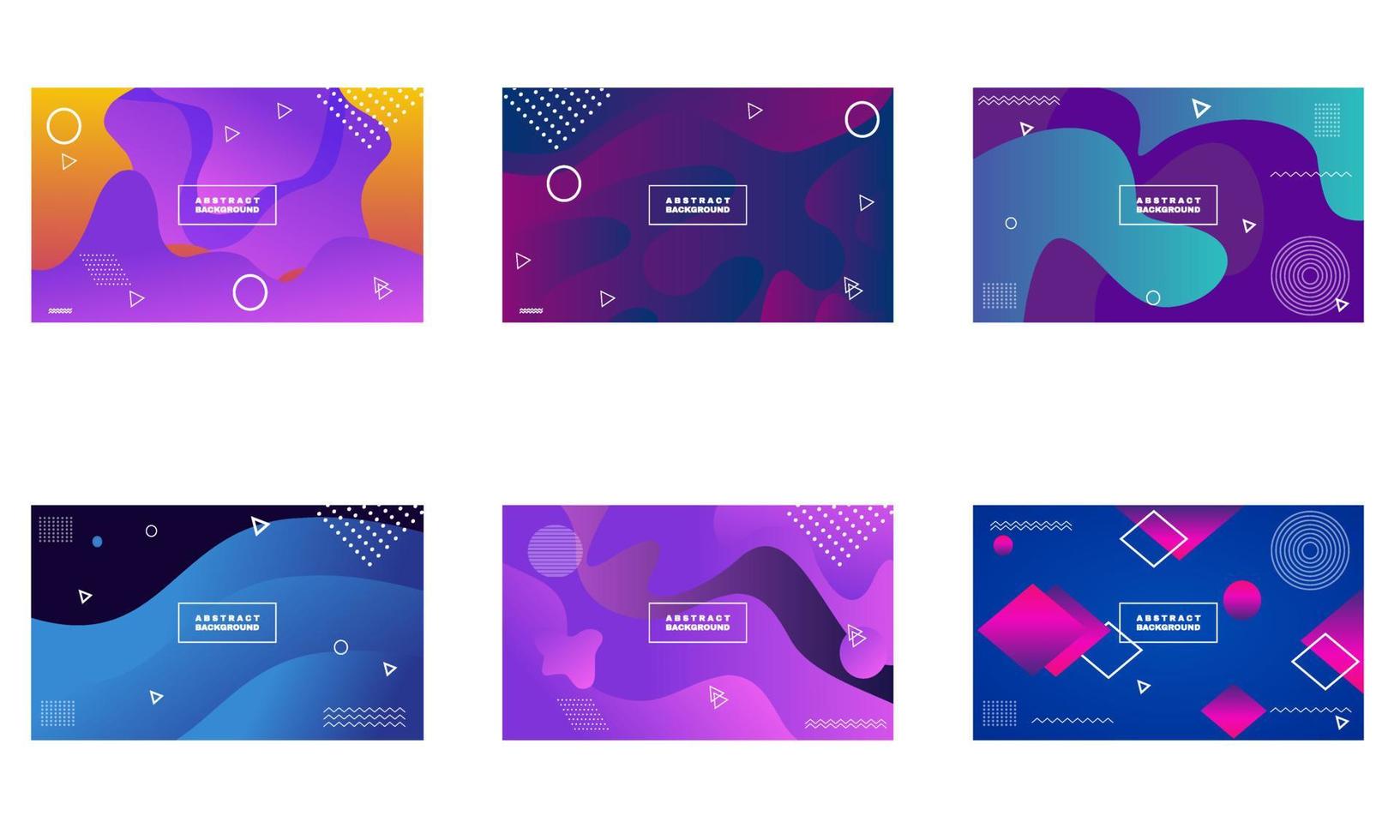 abstract set collection liquid background abstract liquid shapes vector