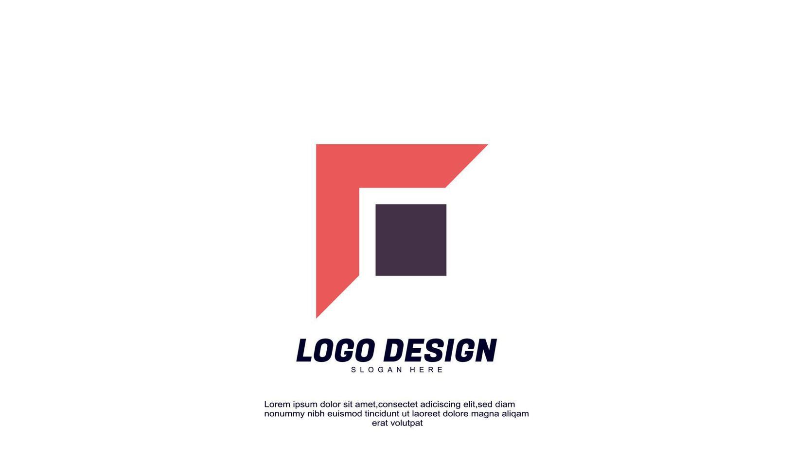 stock abstract creative idea branding colorful company and corporate business logo design template vector