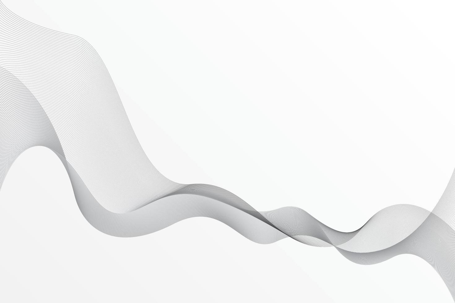 elemento de onda abstracta sobre fondo gris con rayas modernas. ilustración vectorial. vector