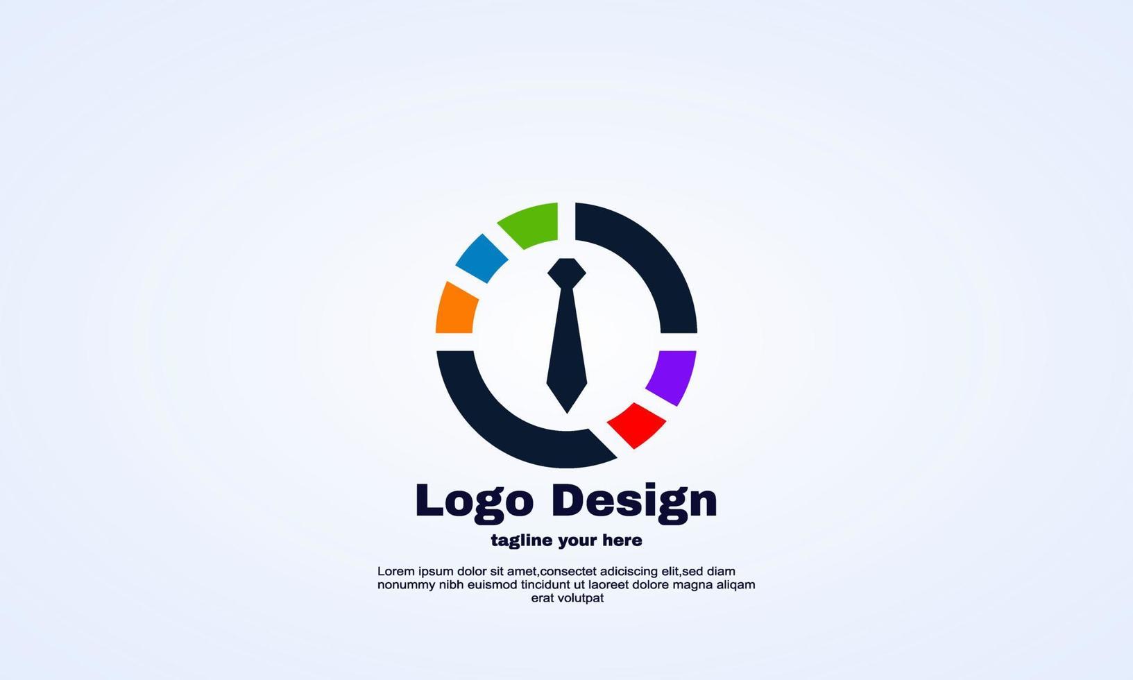 abstract circle career logo vector design trip vacation