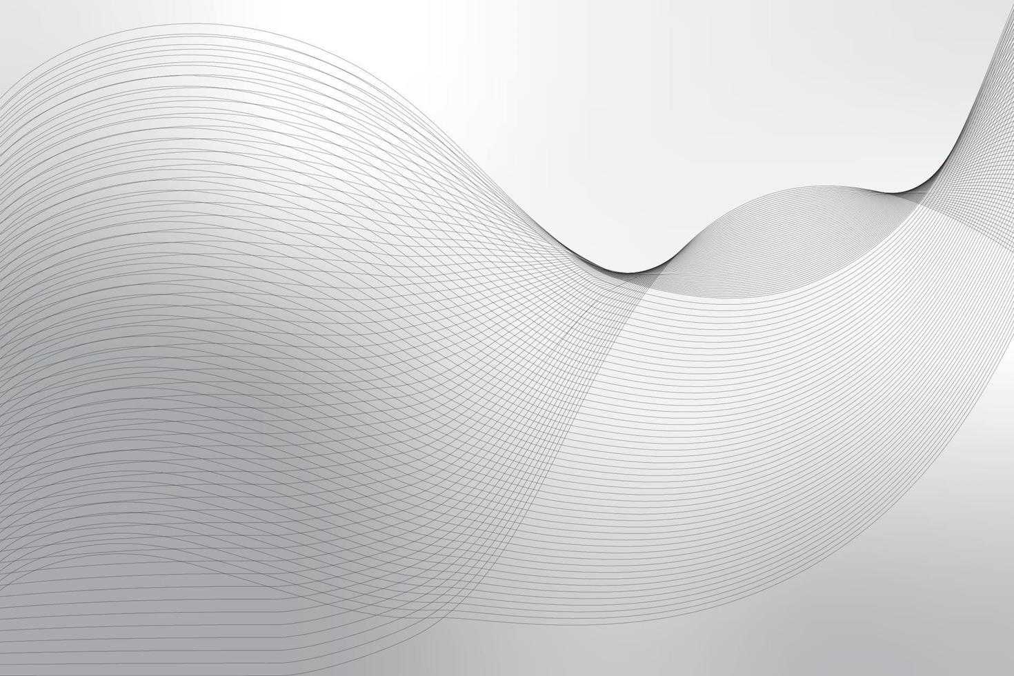 Abstract wave element on gray background with modern stripes. Vector illustration.