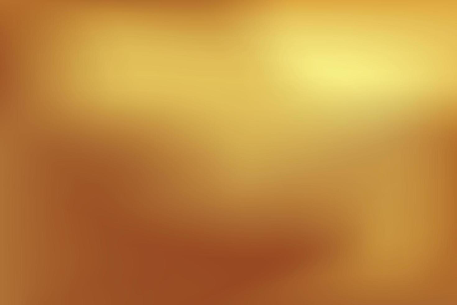 Gold abstract blurred gradient background. Vector illustration.