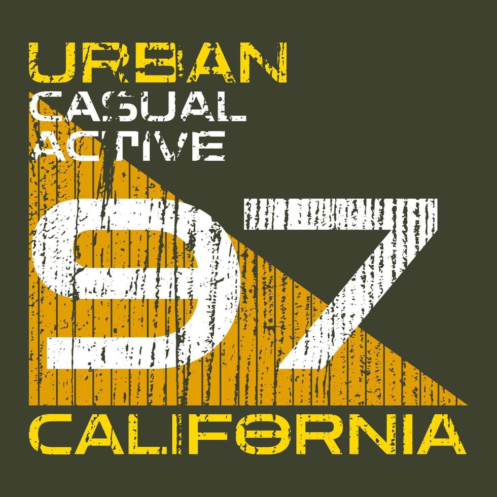 California typography t shirt design vector