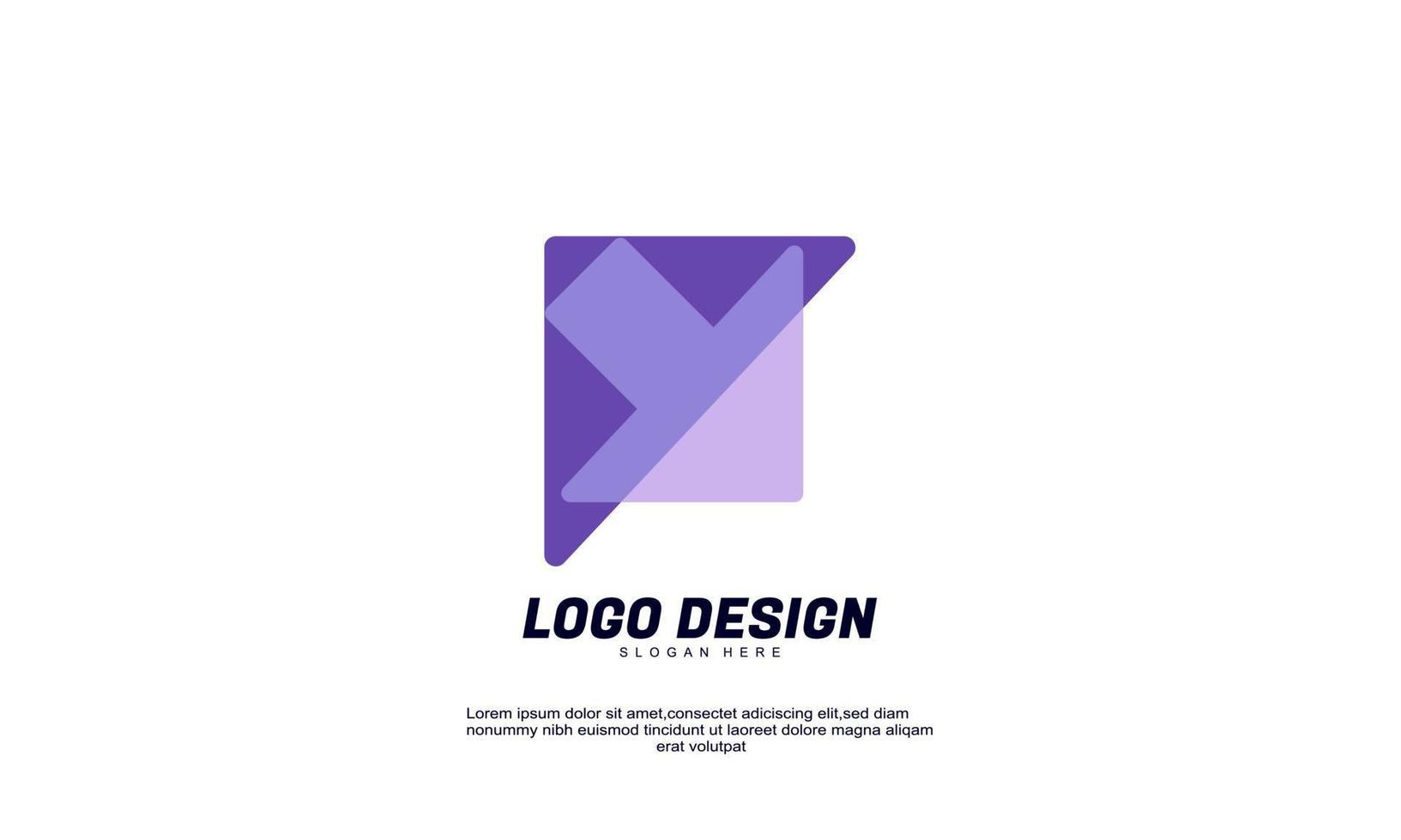 abstract creative idea for business corporate transparent color design template vector