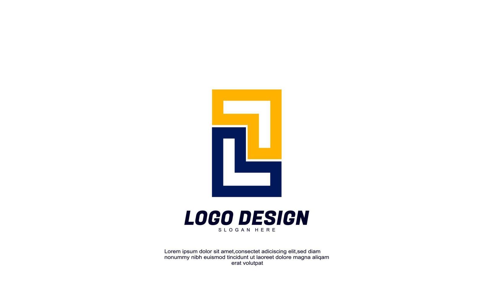 stock vector abstract creative idea brand colorful company logo design template