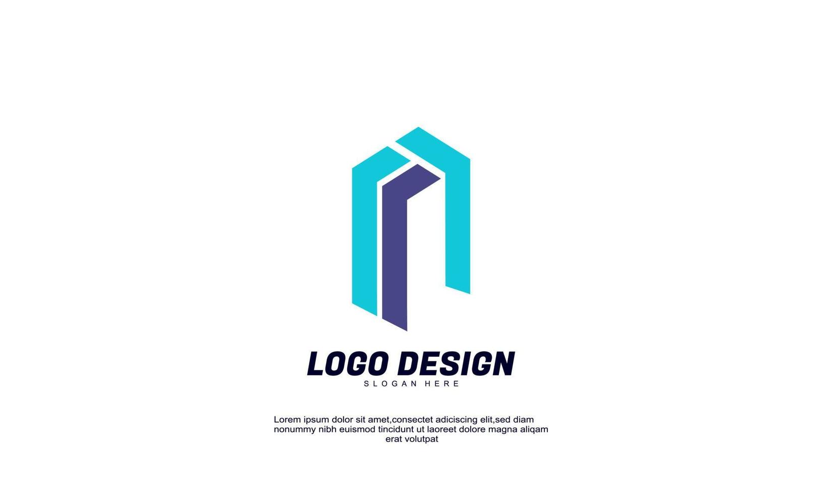 stock vector resumen inspiración creativa logotipo moderno para negocio o empresa vector de diseño con diseño plano