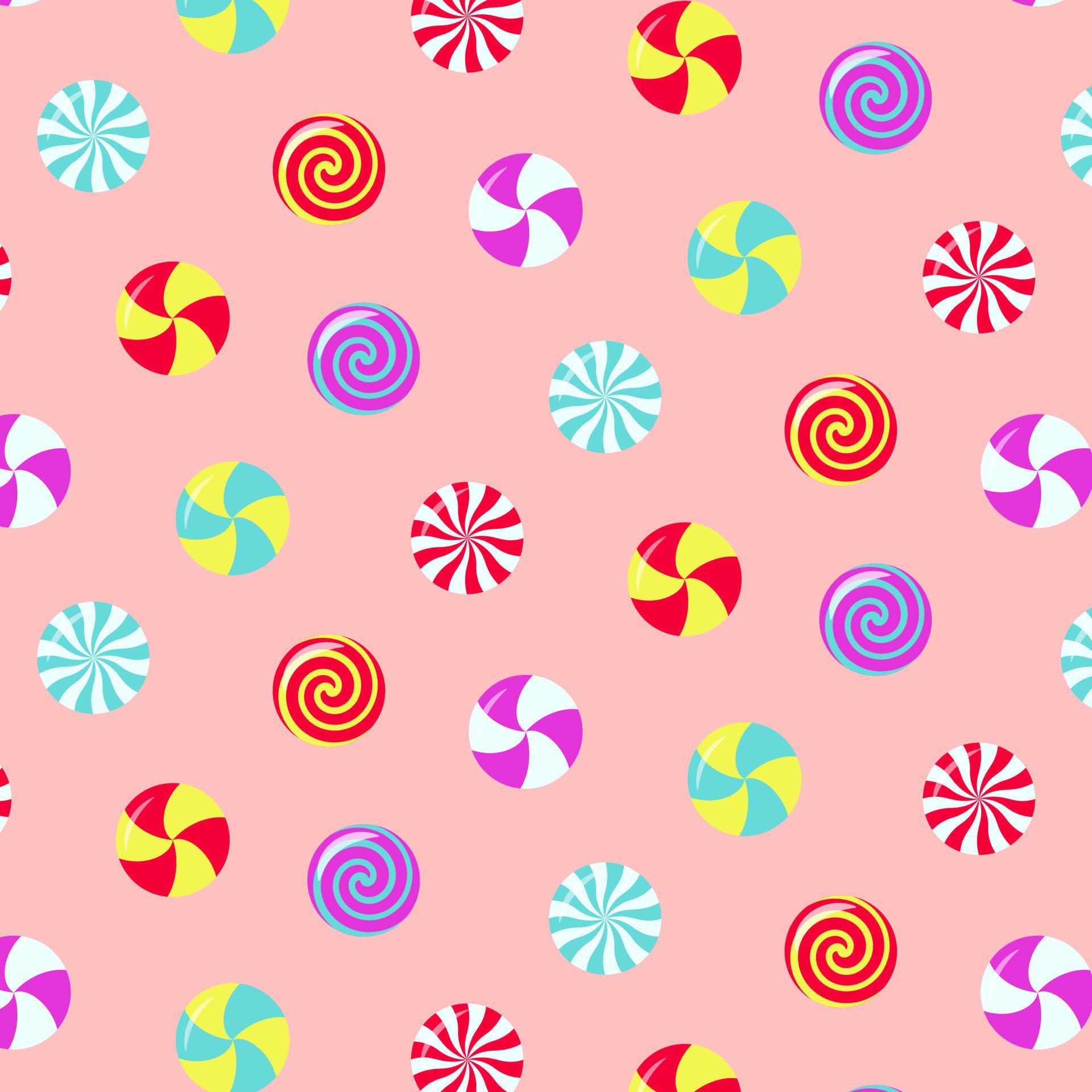 Peppermint swirl candies seamless pattern. 5317106 Vector Art at Vecteezy