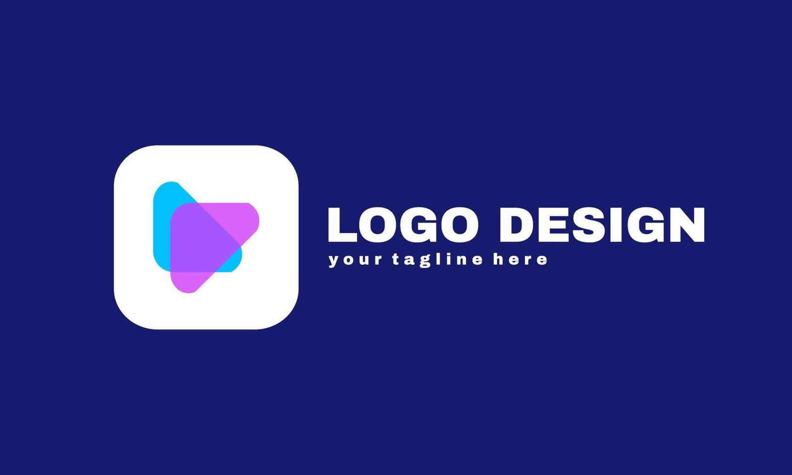 abstract Business Consulting techno agency logo template designs vector