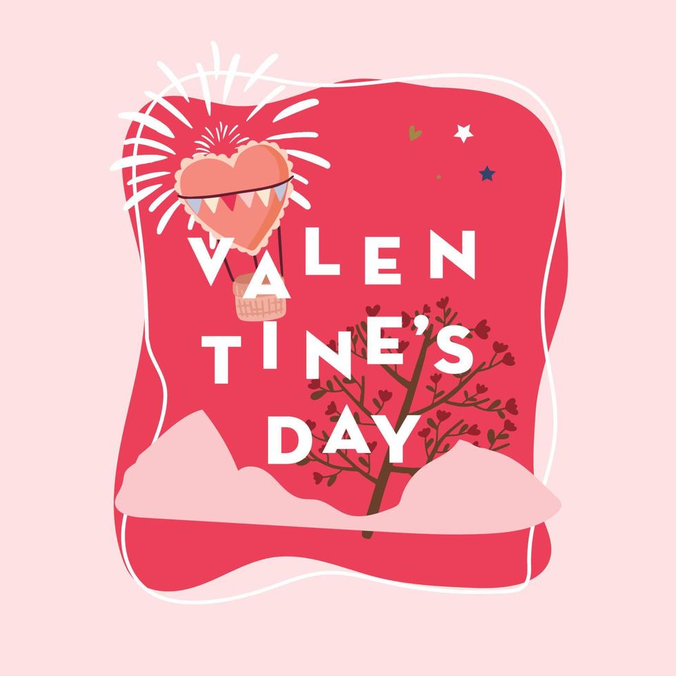 Collection of valentine day background set with heart vector