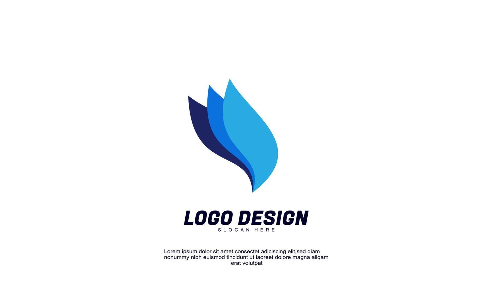 abstract creative business company modern logo ideas colorful design template vector