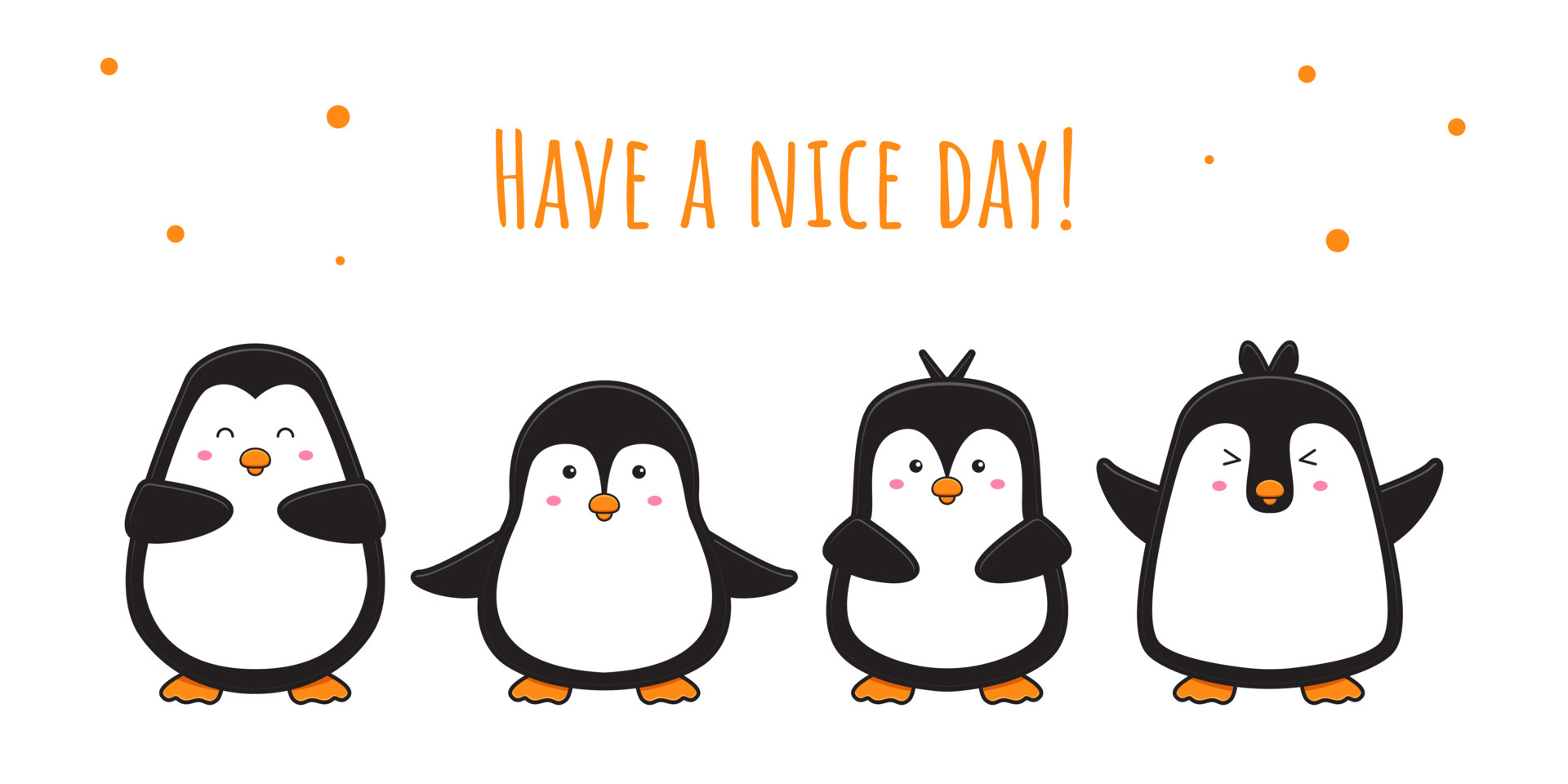 Cute penguin doodle banner background wallpaper icon cartoon illustration  5317355 Vector Art at Vecteezy